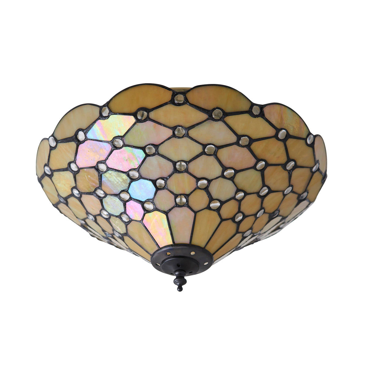 Tiffany Pearl Medium Flush Ceiling Light – from Amos Lighting + Home