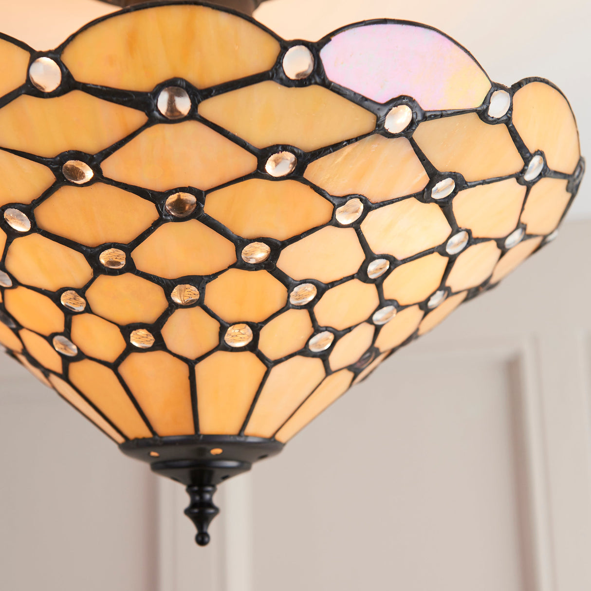 Tiffany Pearl Semi flush Ceiling Light – from Amos Lighting + Home