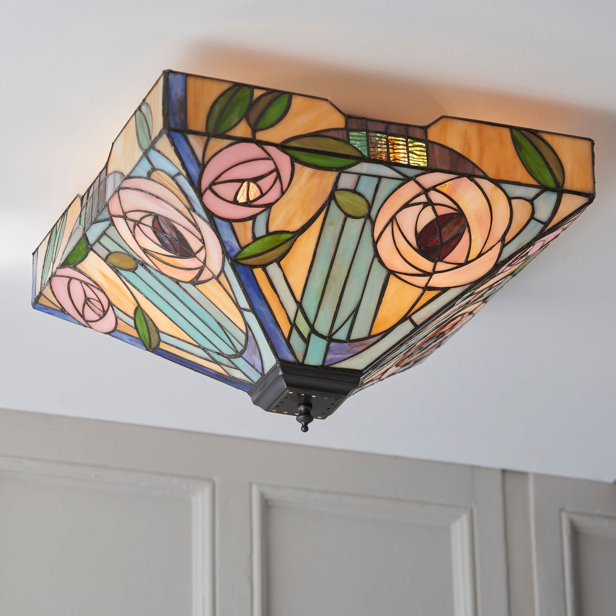 Tiffany Willow Flush Ceiling Light – from Amos Lighting + Home