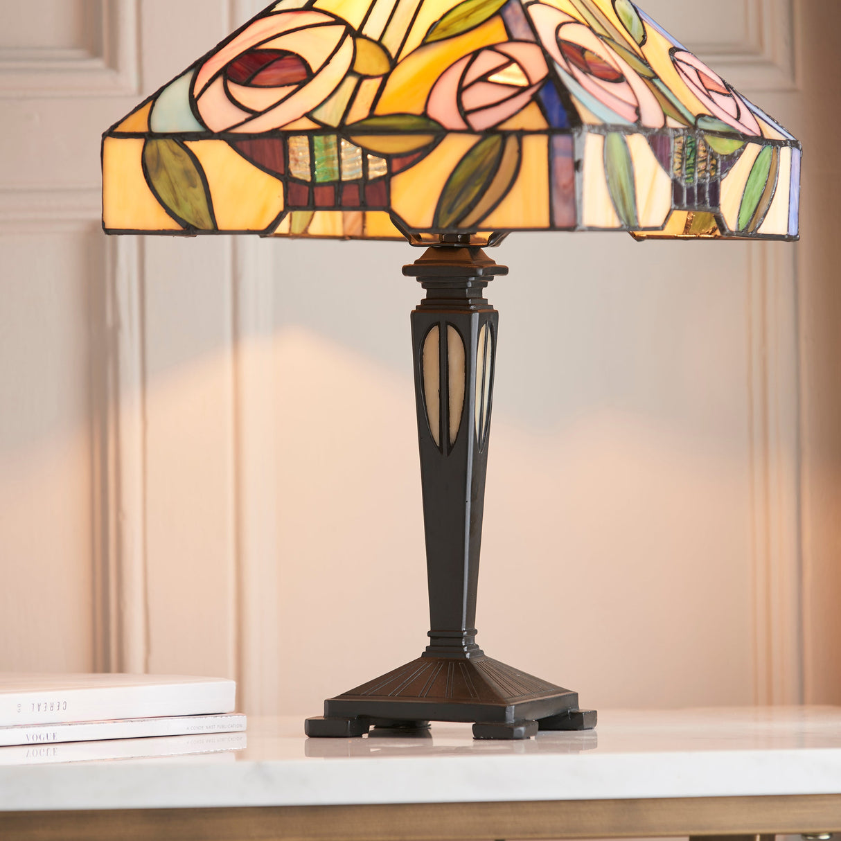 Tiffany Willow Small Table Lamp – from Amos Lighting + Home