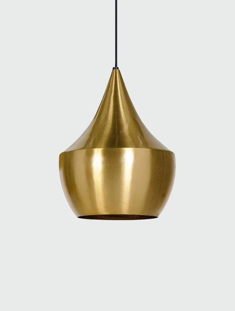 Tom Dixon Beat LED Fat Pendant - Brass – from Amos Lighting + Home