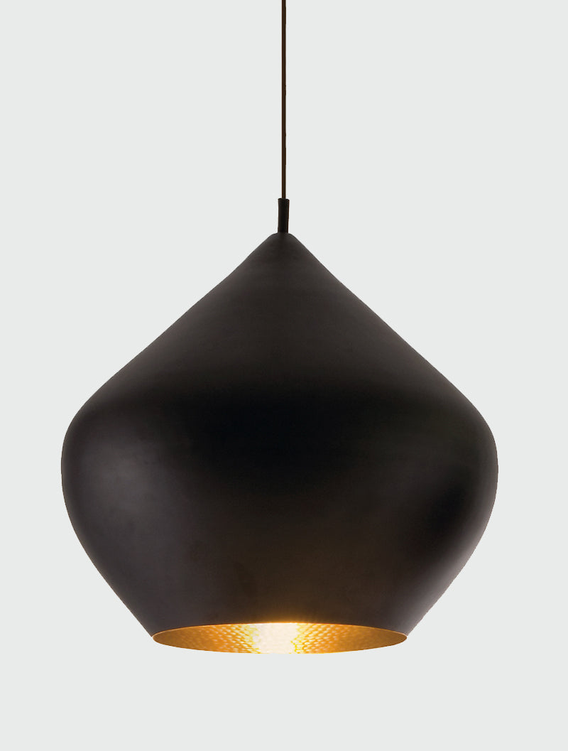 Tom Dixon Beat Stout LED Pendant - Black – from Amos Lighting + Home