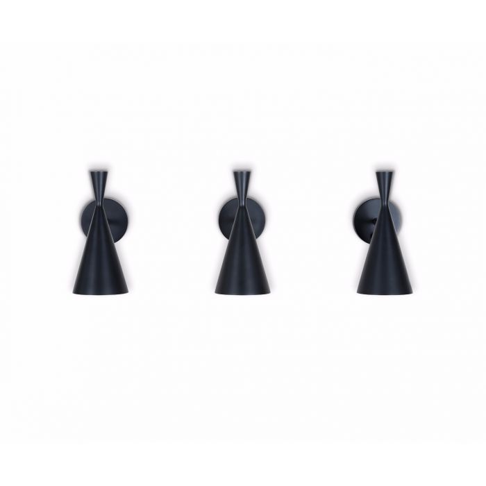 Tom Dixon Beat Wall Light Powder Coat Black with Brass – from Amos Lighting + Home