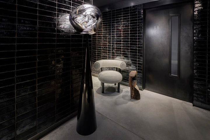 Tom Dixon Melt Cone Fat LED Floor Lamp Silver – from Amos Lighting + Home