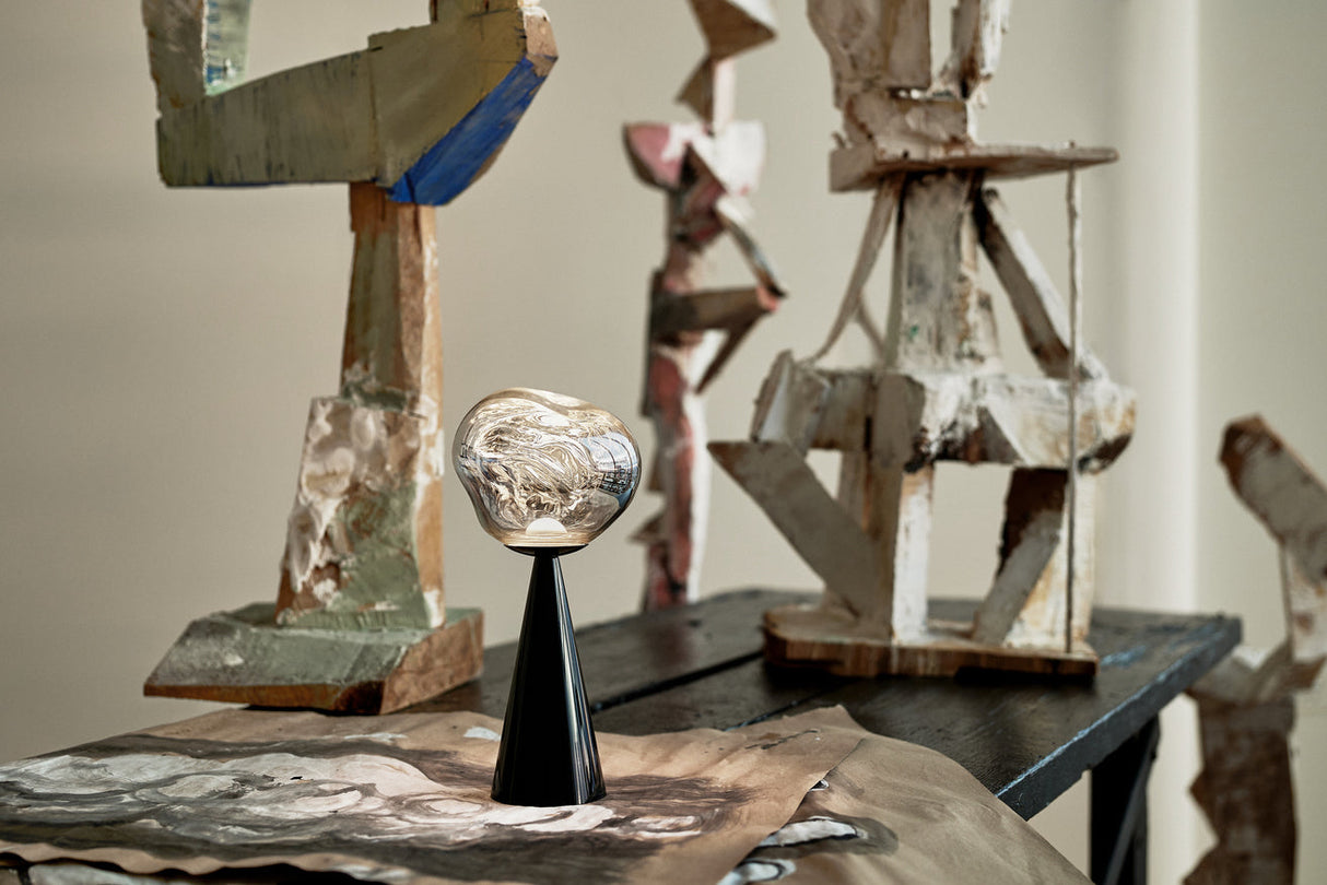 Tom Dixon Melt Portable Rechargeable Table Lamp Black – from Amos Lighting + Home