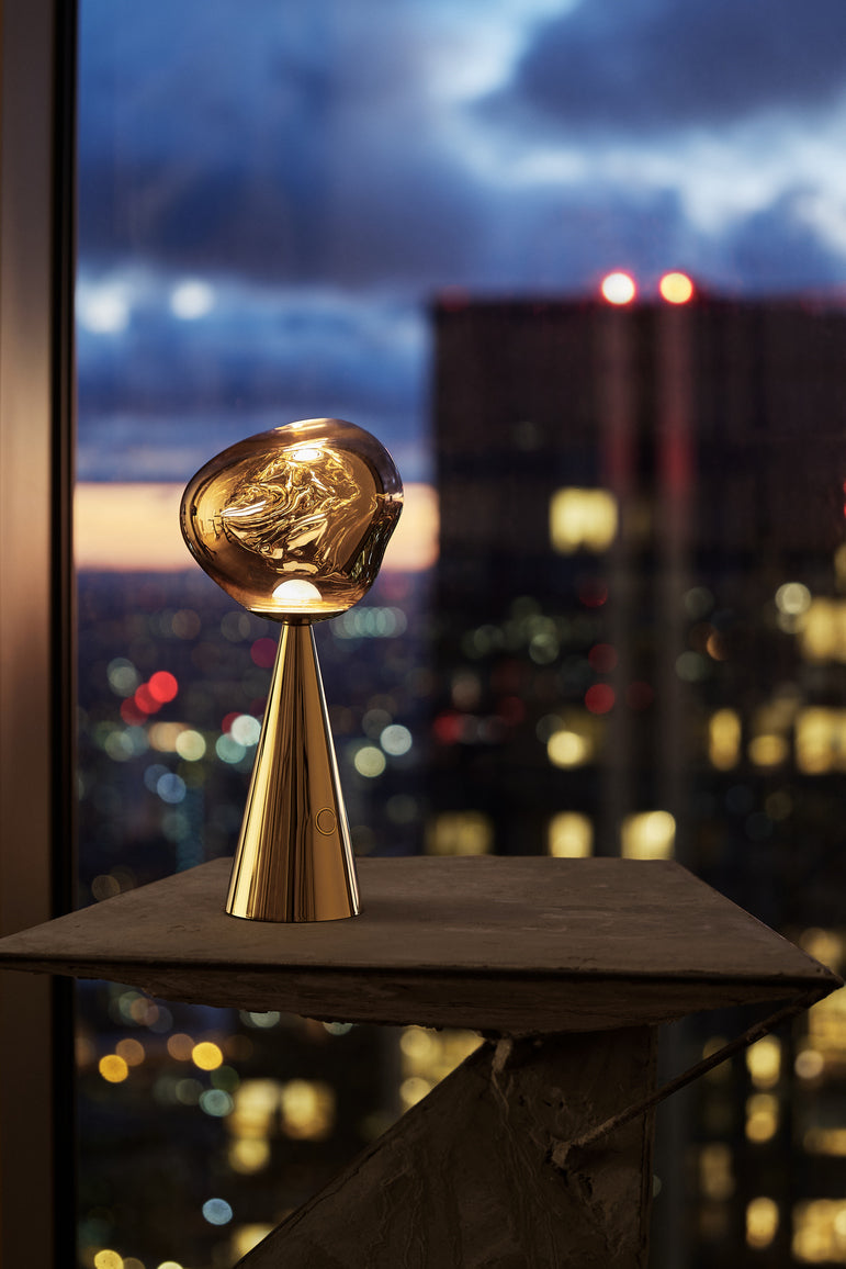 Tom Dixon Melt Portable Rechargeable Table Lamp Gold – from Amos Lighting + Home