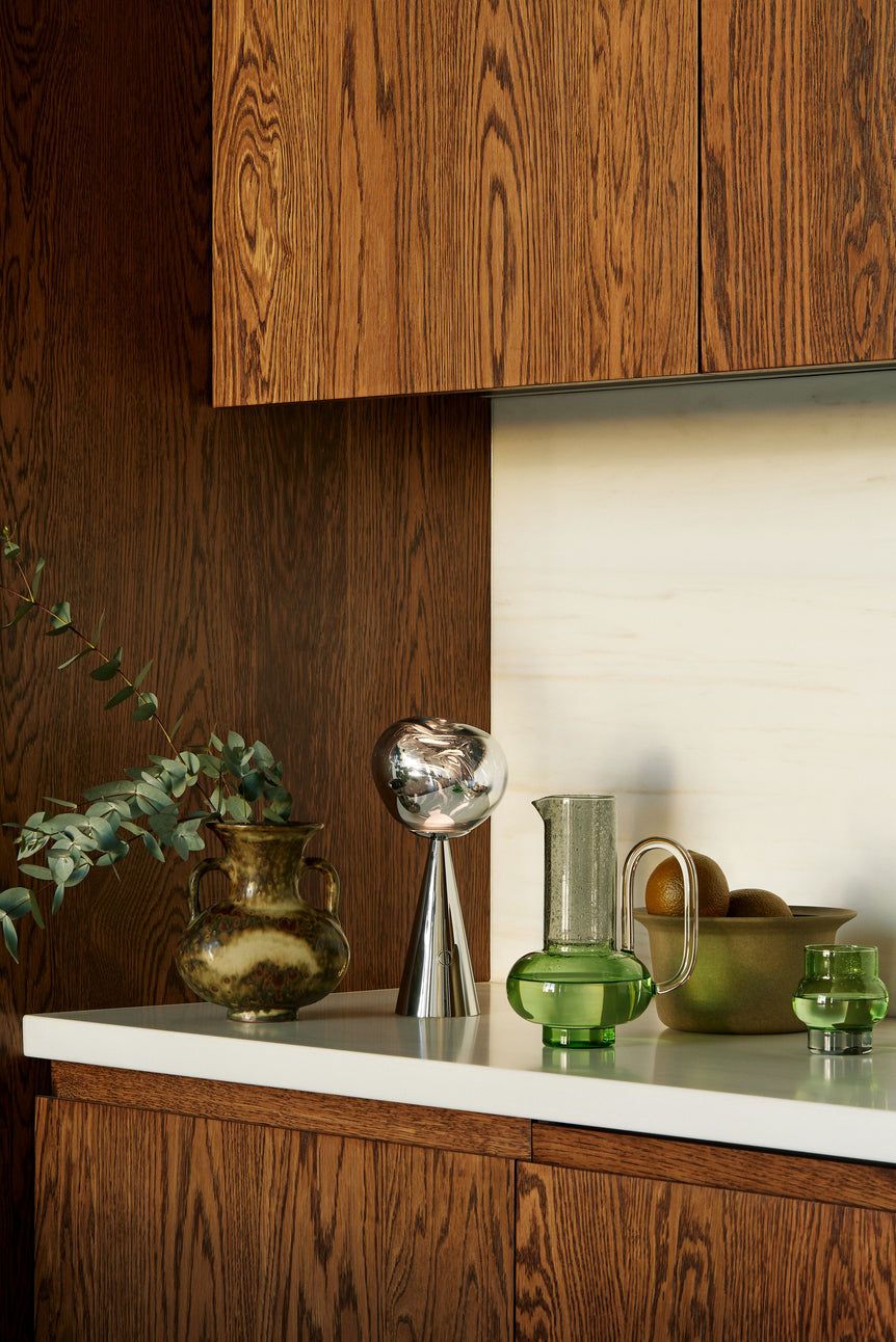 Tom Dixon Melt Portable Rechargeable Table Lamp Silver – from Amos Lighting + Home