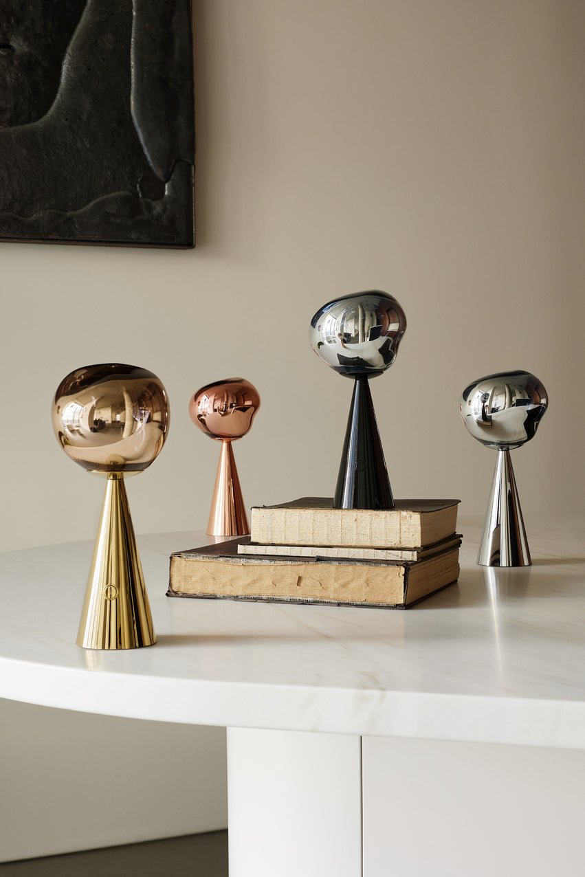 Tom Dixon Melt Portable Rechargeable Table Lamp Silver – from Amos Lighting + Home