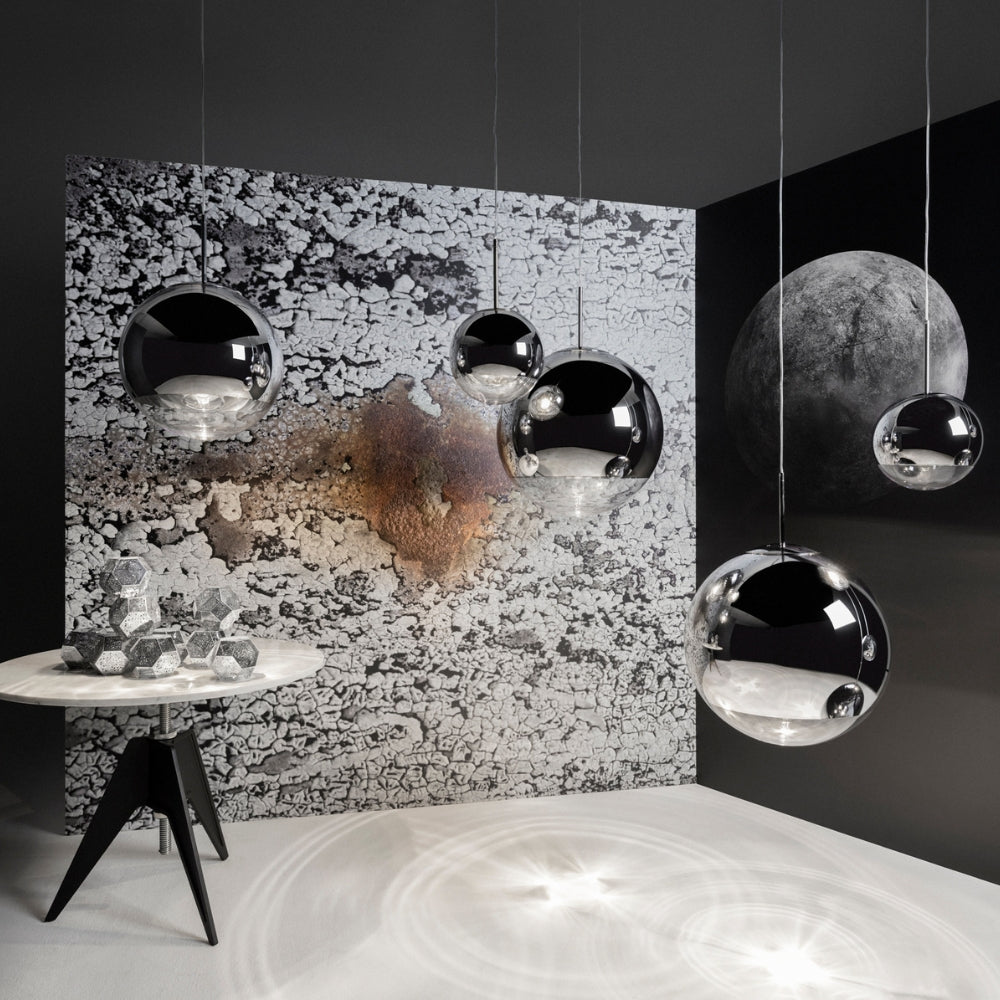 Tom Dixon Mirror Ball Pendant Chrome 40cm – from Amos Lighting + Home