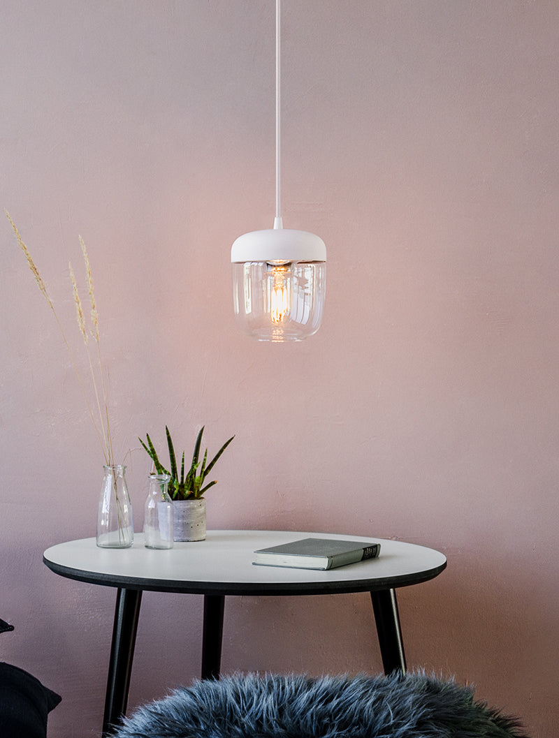 Umage Acorn White & Polished Steel – from Amos Lighting + Home
