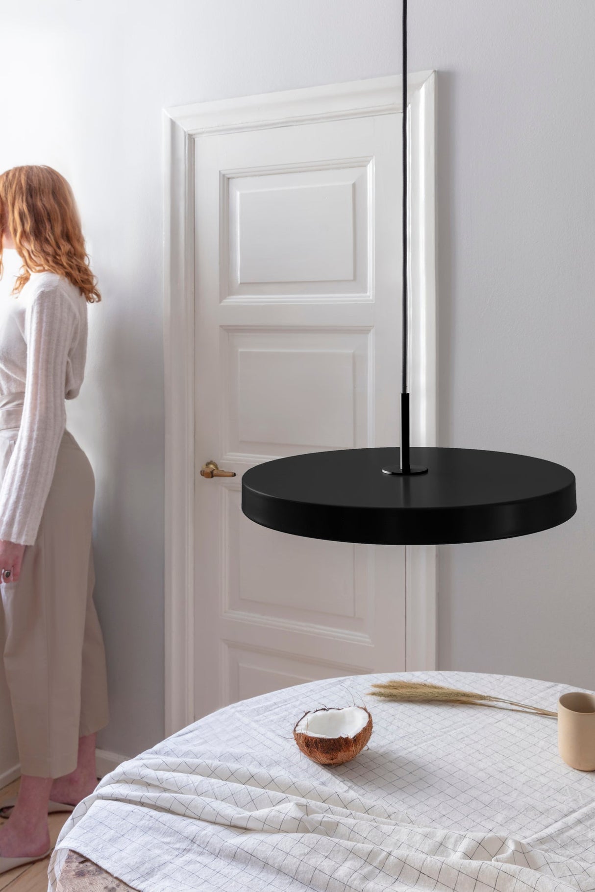 Umage Asteria Medium Pendant- Black Top – from Amos Lighting + Home