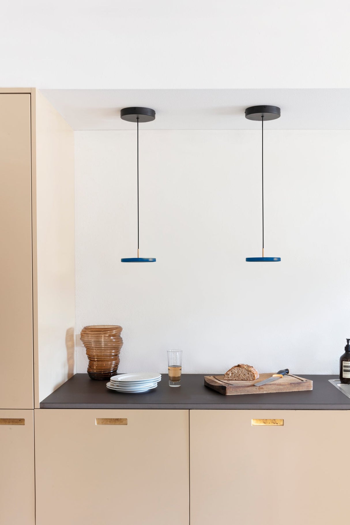 Umage Asteria Micro Pendant- Brass Top – from Amos Lighting + Home
