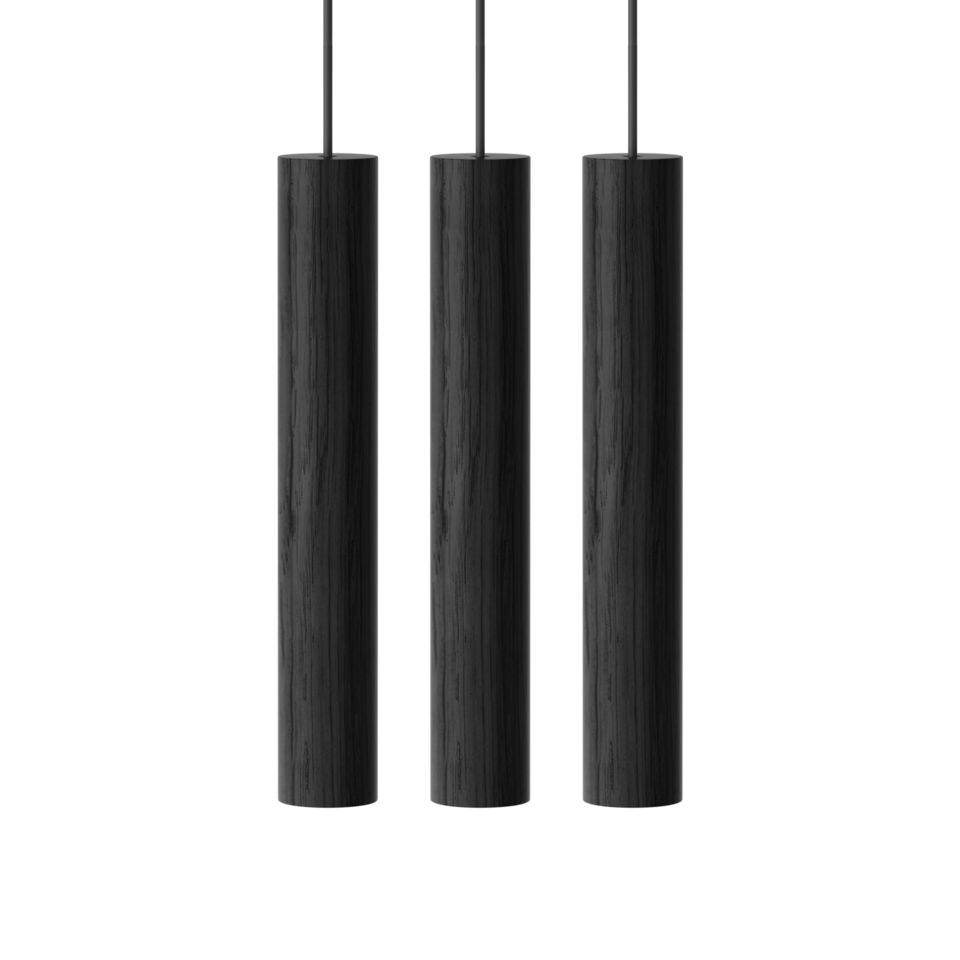 Umage Chimes Cluster 3 Pendant, Black Oak – from Amos Lighting + Home