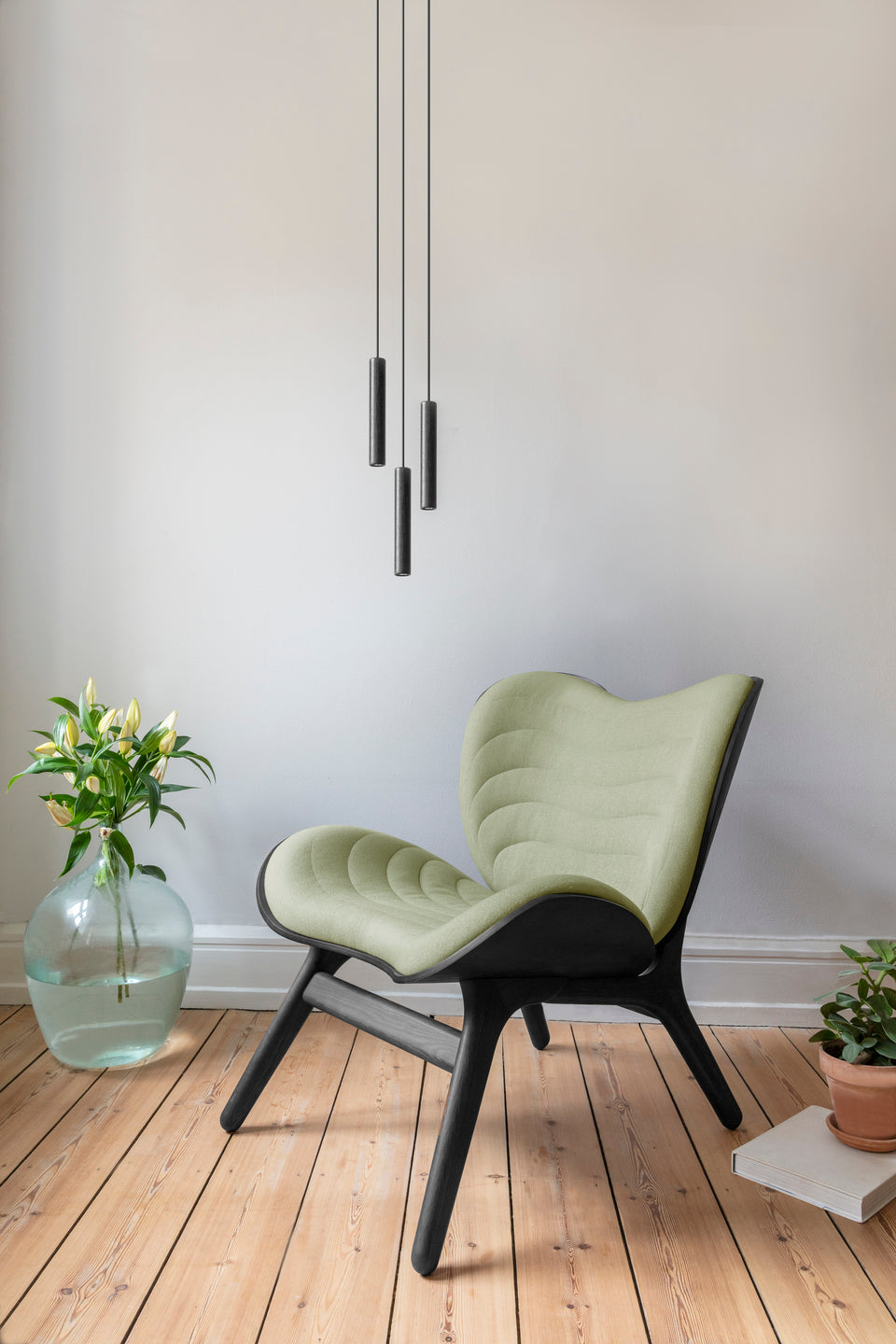 Umage Chimes Cluster 3 Pendant, Black Oak – from Amos Lighting + Home