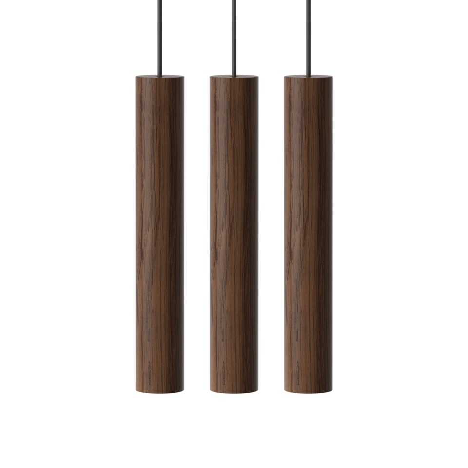 Umage Chimes Cluster 3 Pendant, Dark Oak – from Amos Lighting + Home