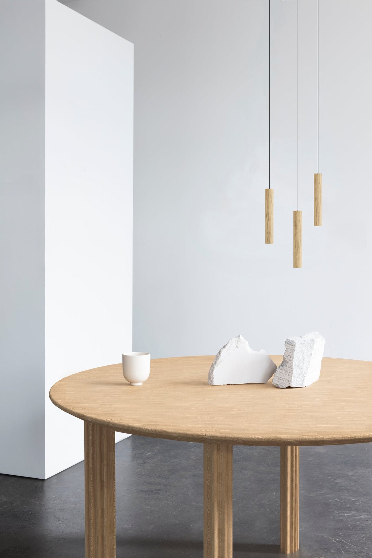 Umage Chimes Cluster 3 Pendant, Oak – from Amos Lighting + Home
