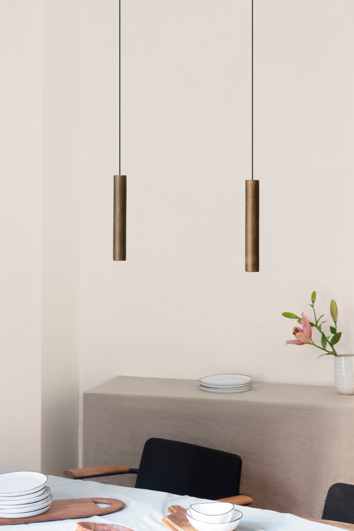 Umage Chimes Pendant, Dark Oak – from Amos Lighting + Home