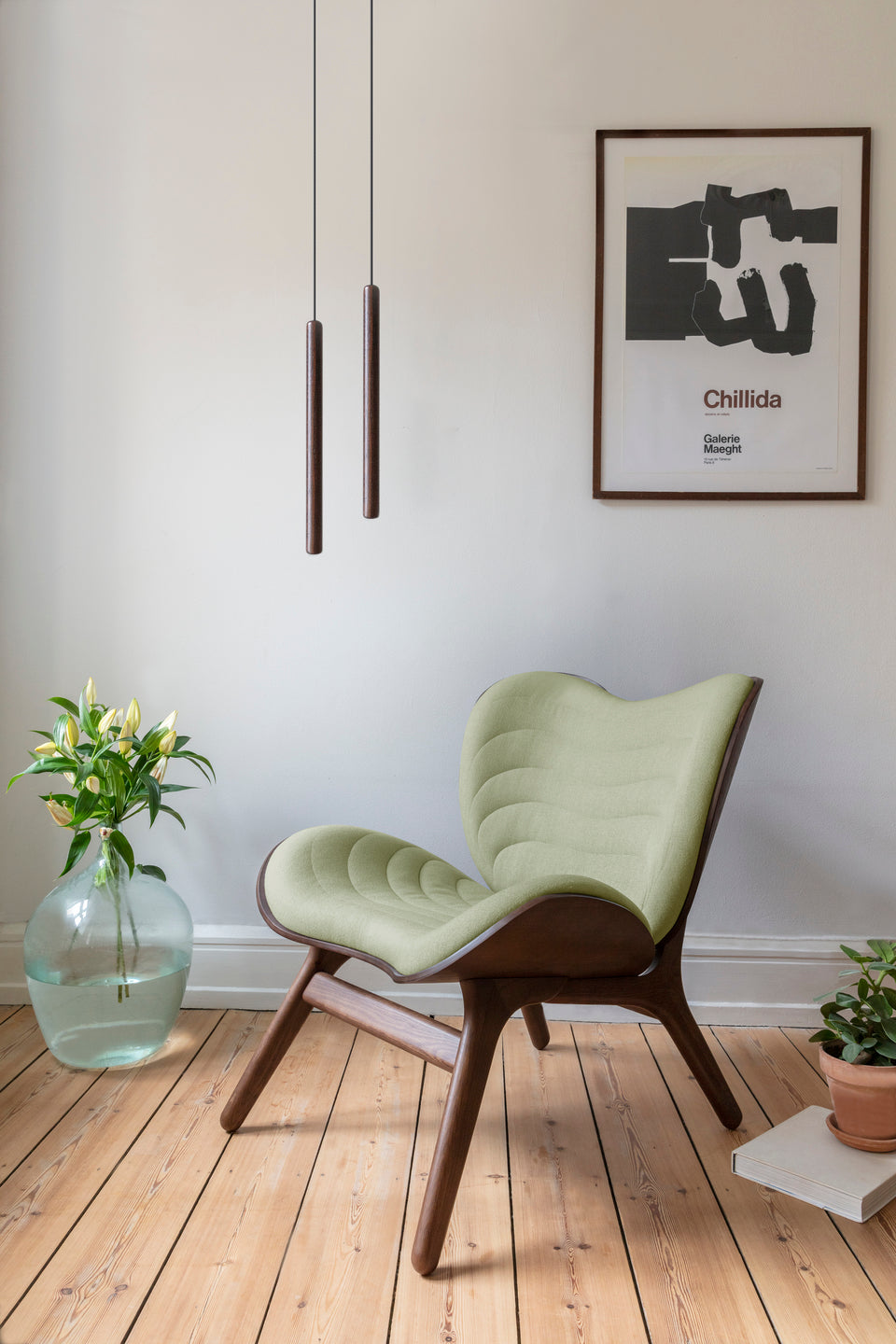 Umage Chimes Tall Pendant, Dark Oak – from Amos Lighting + Home