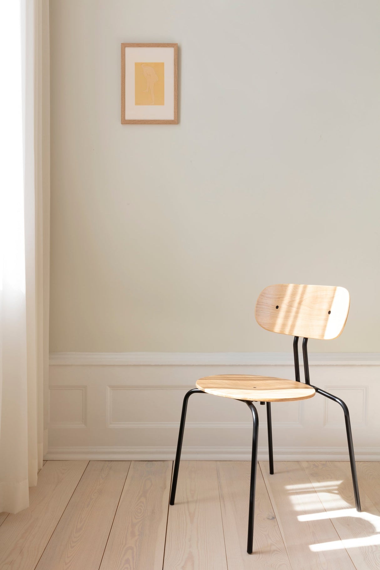 Umage Curious Oak Chair Brass Legs – from Amos Lighting + Home