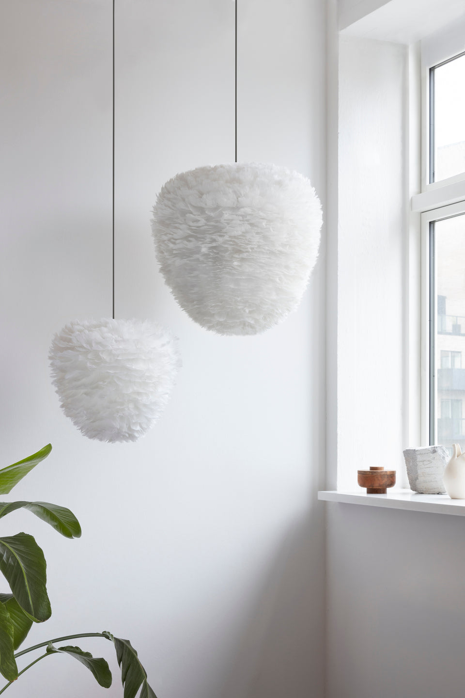Umage Eos Evia Large White Feather Shade – from Amos Lighting + Home