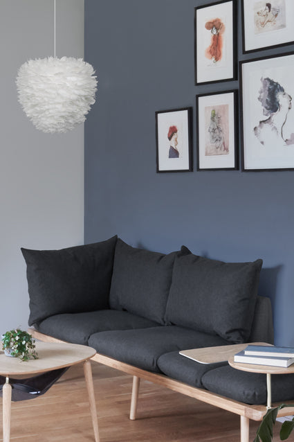 Umage Eos Evia Medium White Feather Shade – from Amos Lighting + Home