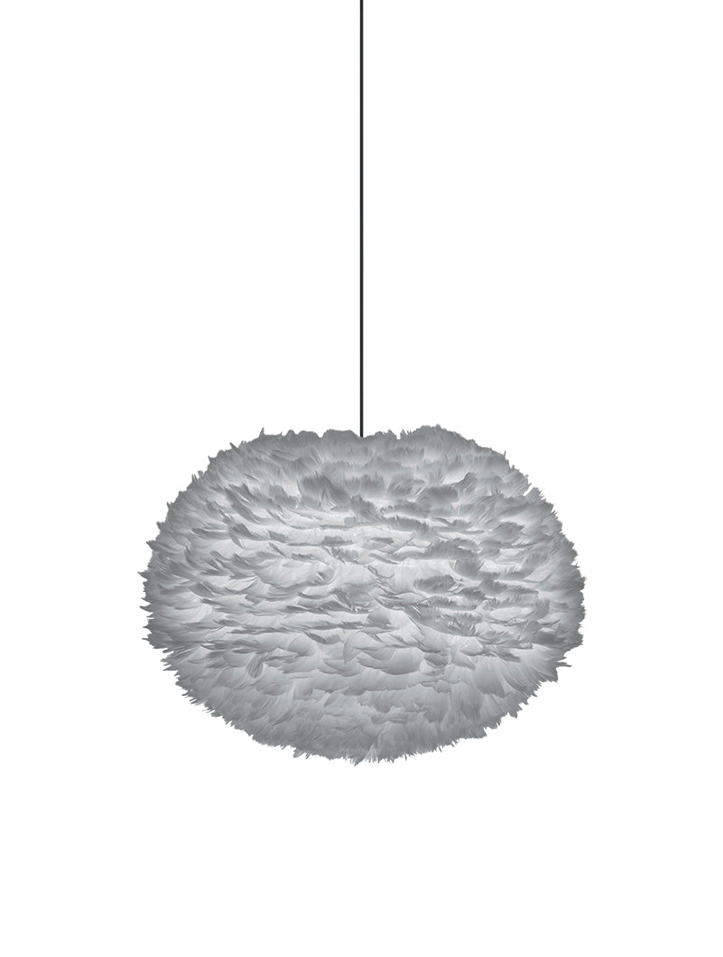 Umage Eos Medium Light Grey Feather Shade – from Amos Lighting + Home