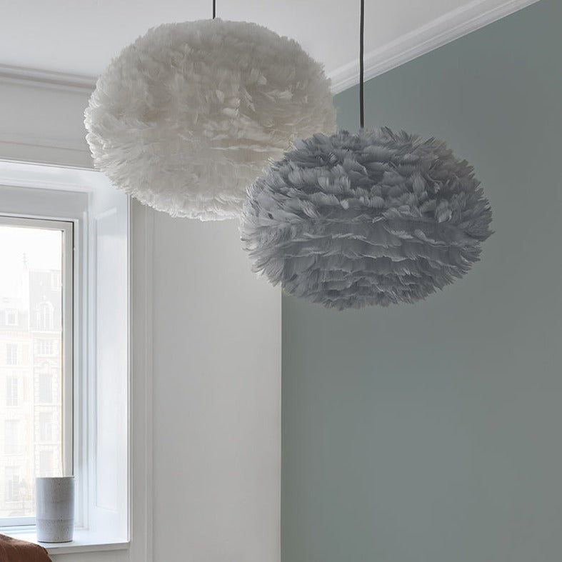 Umage Eos X-Large Light Grey Feather Shade – from Amos Lighting + Home