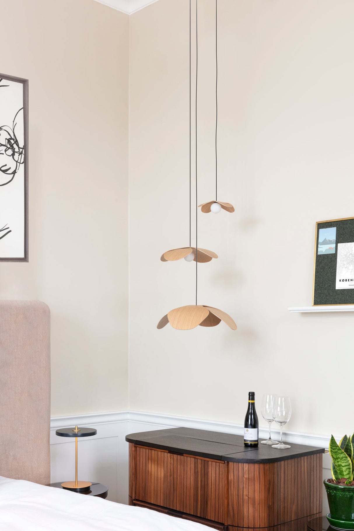 Umage Forget Me Not Wood Cluster 3 Pendant, Oak – from Amos Lighting + Home