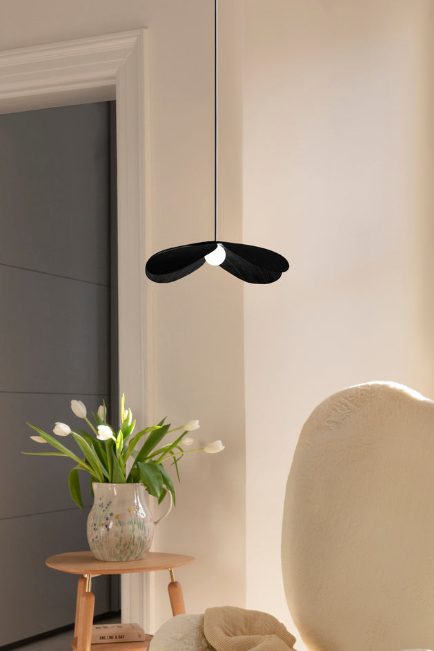 Umage Forget Me Not Wood Pendant Medium, Black Oak – from Amos Lighting + Home