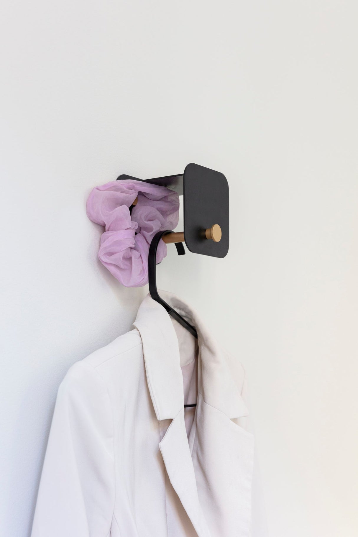 Umage Hang in There Coat Hook Black and Brass – from Amos Lighting + Home