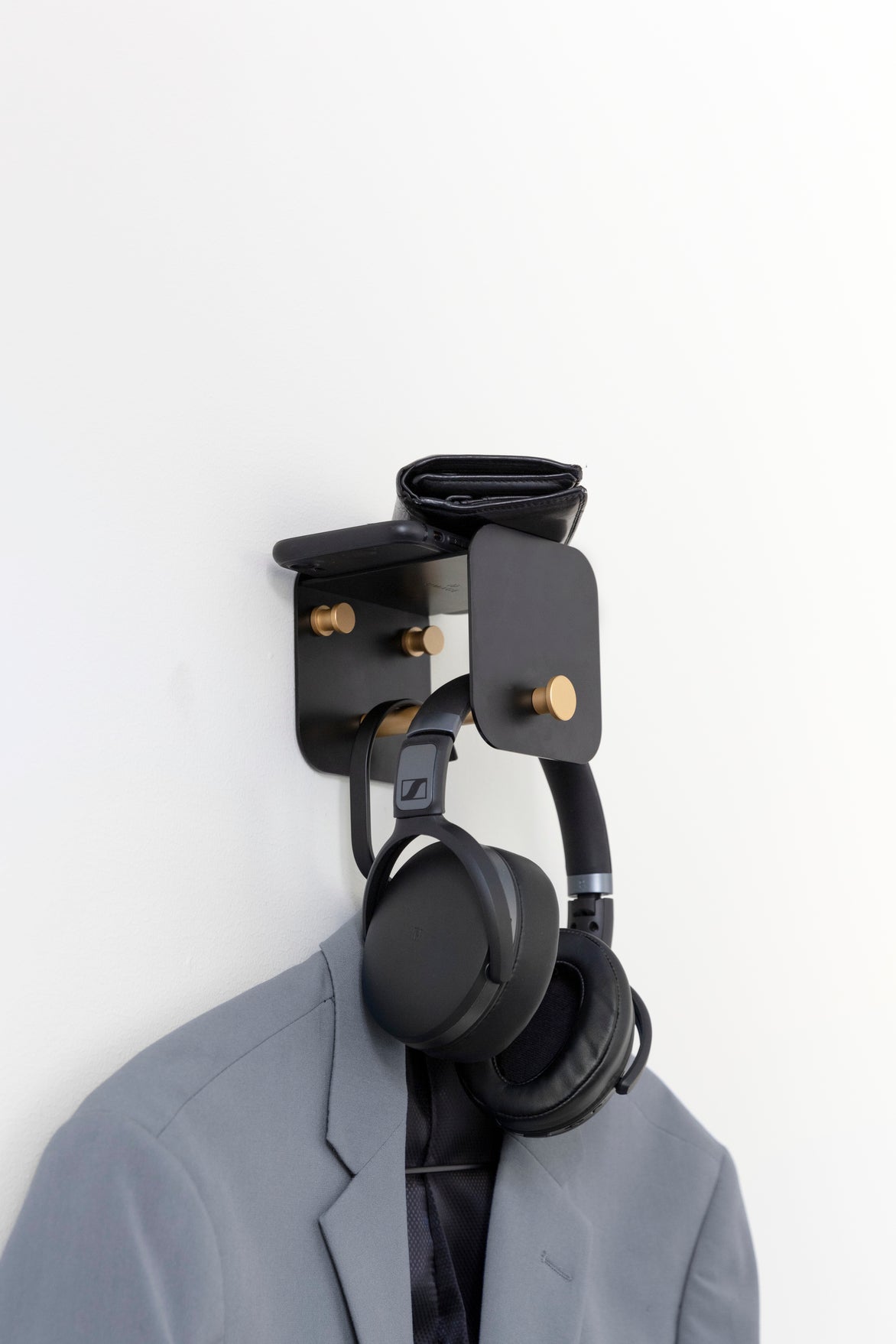 Umage Hang in There Coat Hook Black and Brass – from Amos Lighting + Home