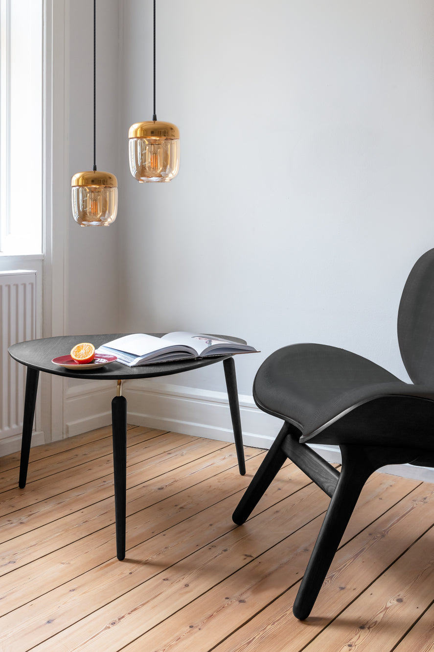 Umage Hang Out Coffee Table Brass & Black Oak – from Amos Lighting + Home