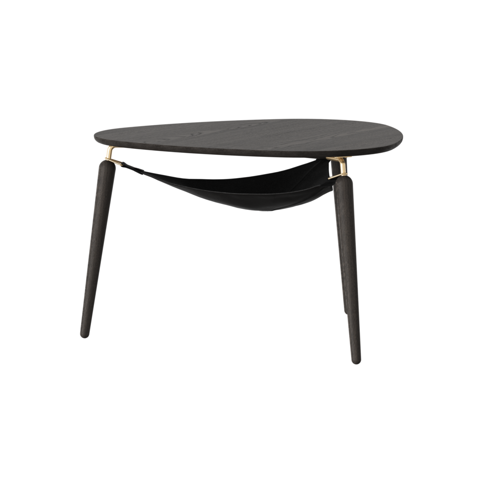 Umage Hang Out Coffee Table Brass & Black Oak – from Amos Lighting + Home