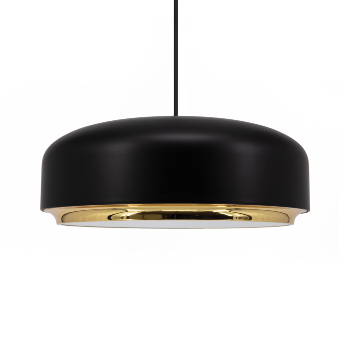 Umage Hazel Pendant Medium, Black & Brass – from Amos Lighting + Home