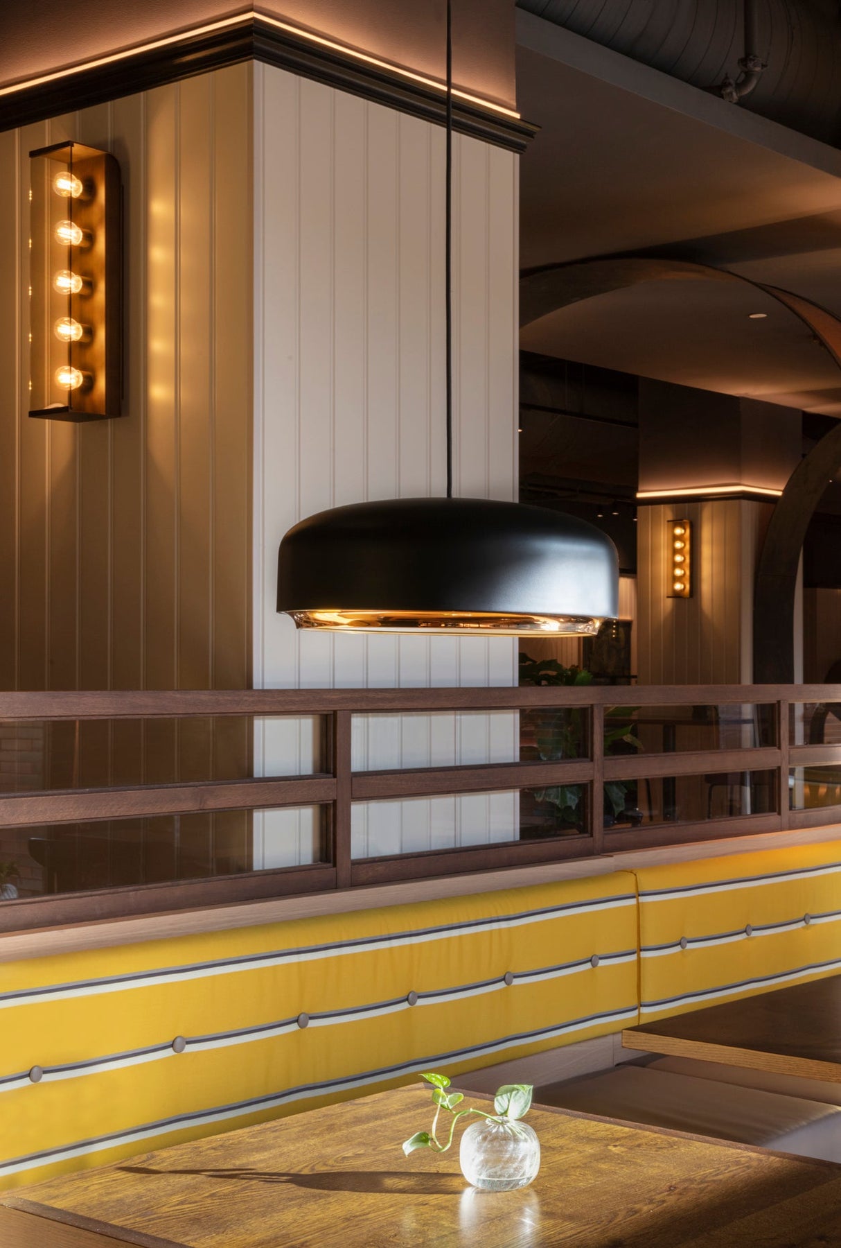 Umage Hazel Pendant Medium, Black & Brass – from Amos Lighting + Home