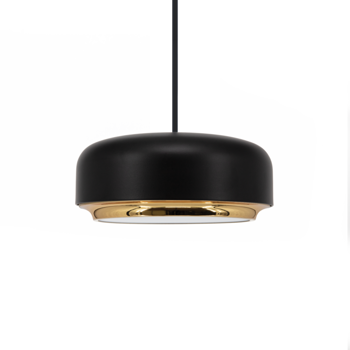 Umage Hazel Pendant Mini, Black & Brass – from Amos Lighting + Home