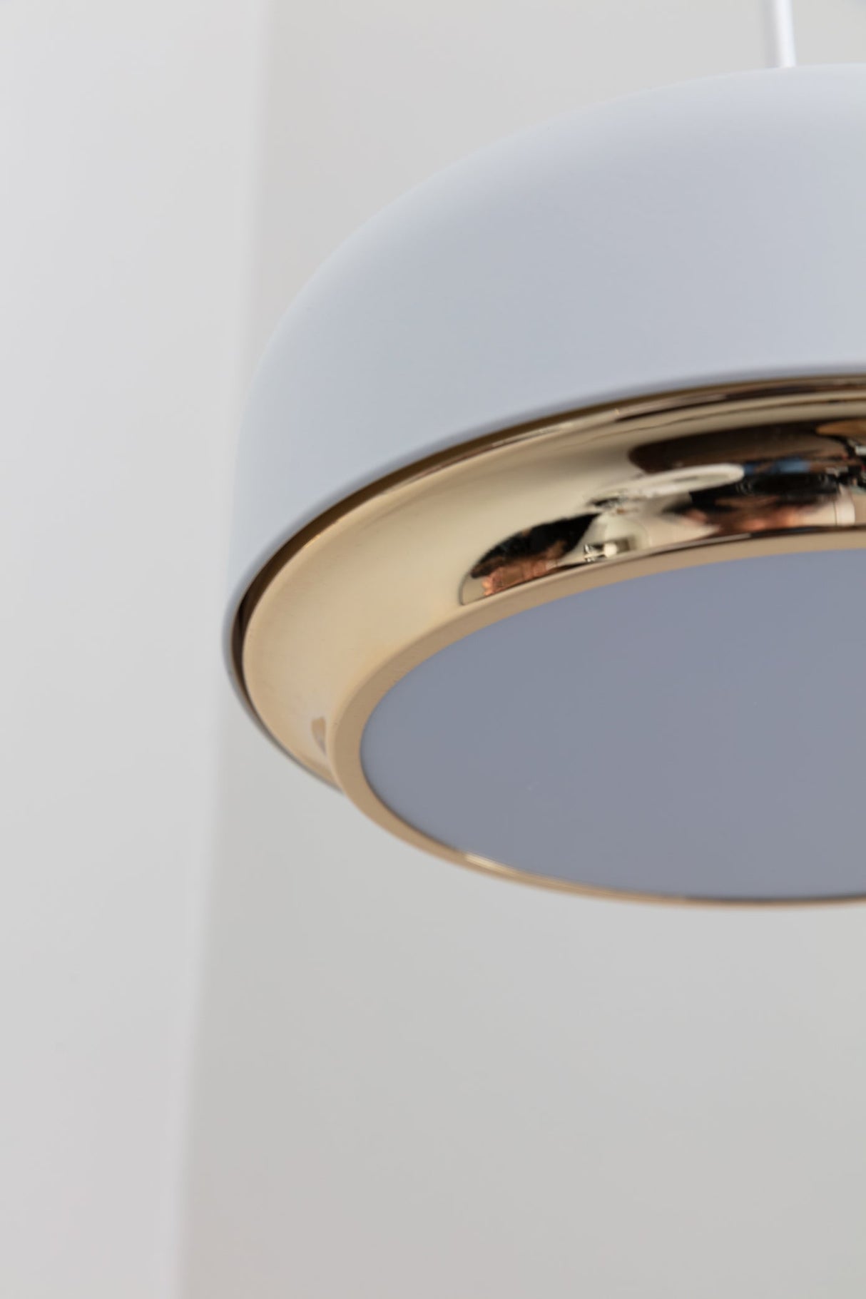 Umage Hazel Pendant Mini, White & Brass – from Amos Lighting + Home