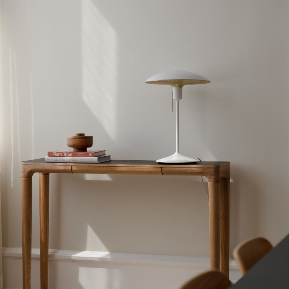Umage Manta Ray White & Brass Table Lamp – from Amos Lighting + Home