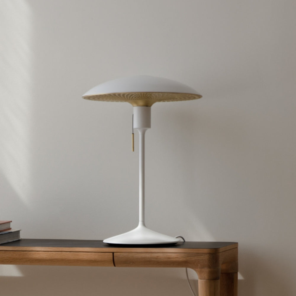 Umage Manta Ray White & Brass Table Lamp – from Amos Lighting + Home