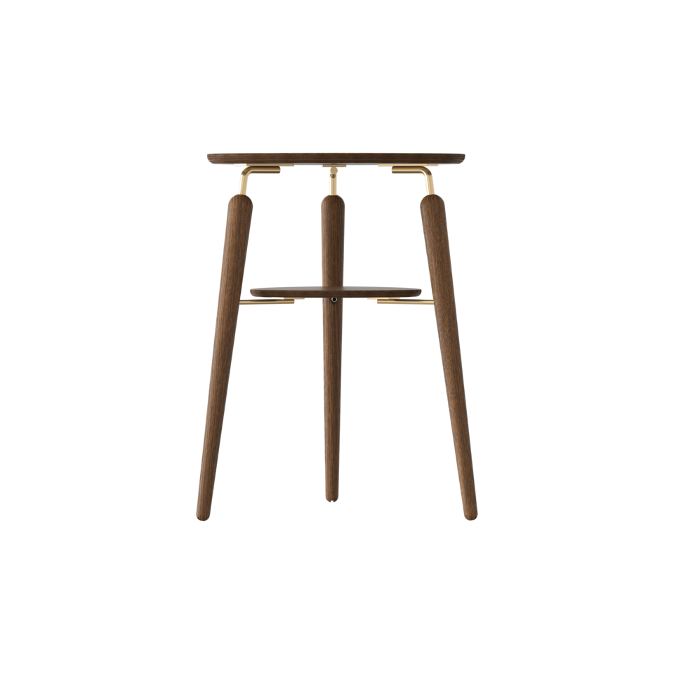 Umage My Spot Side Table Brass & Dark Oak – from Amos Lighting + Home