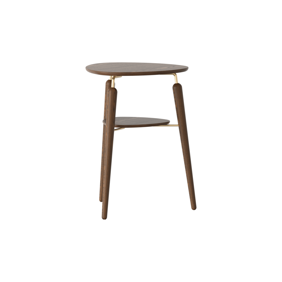 Umage My Spot Side Table Brass & Dark Oak – from Amos Lighting + Home
