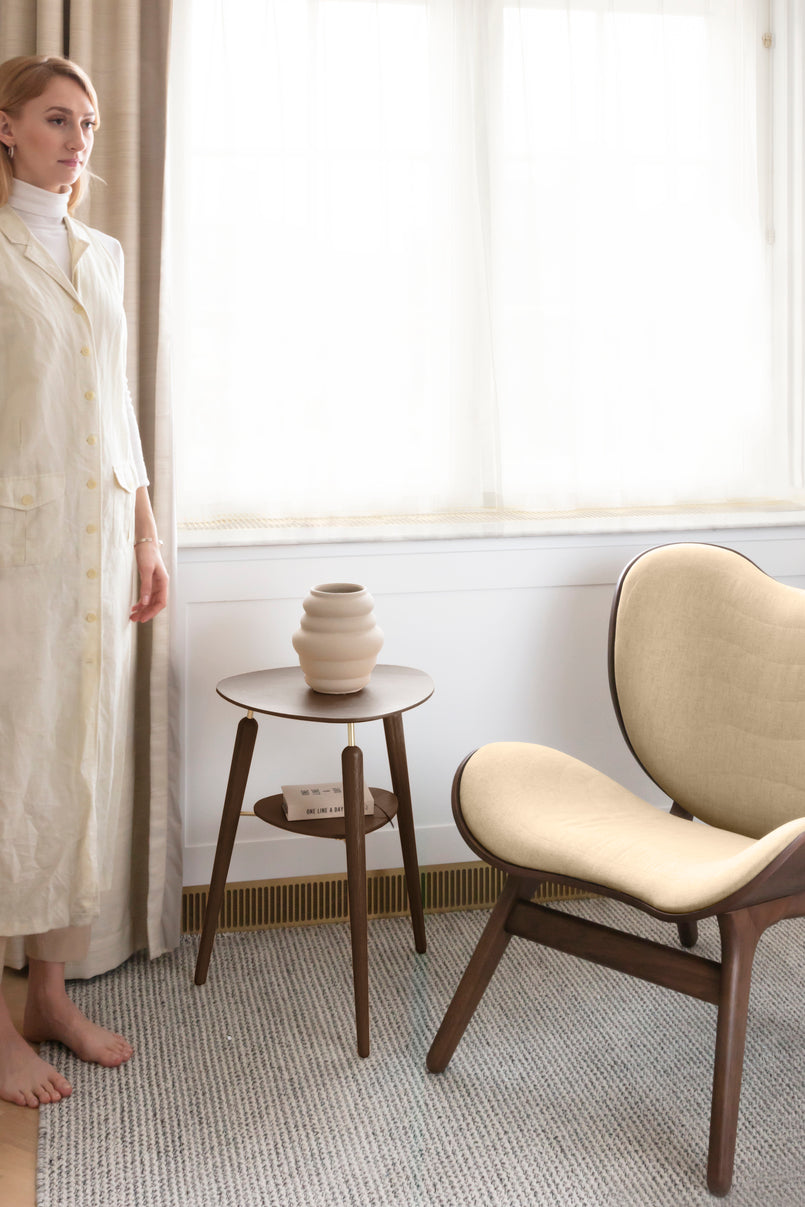 Umage My Spot Side Table Brass & Dark Oak – from Amos Lighting + Home