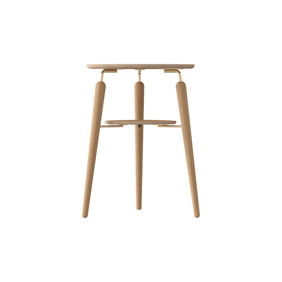 Umage My Spot Side Table Brass & Oak – from Amos Lighting + Home