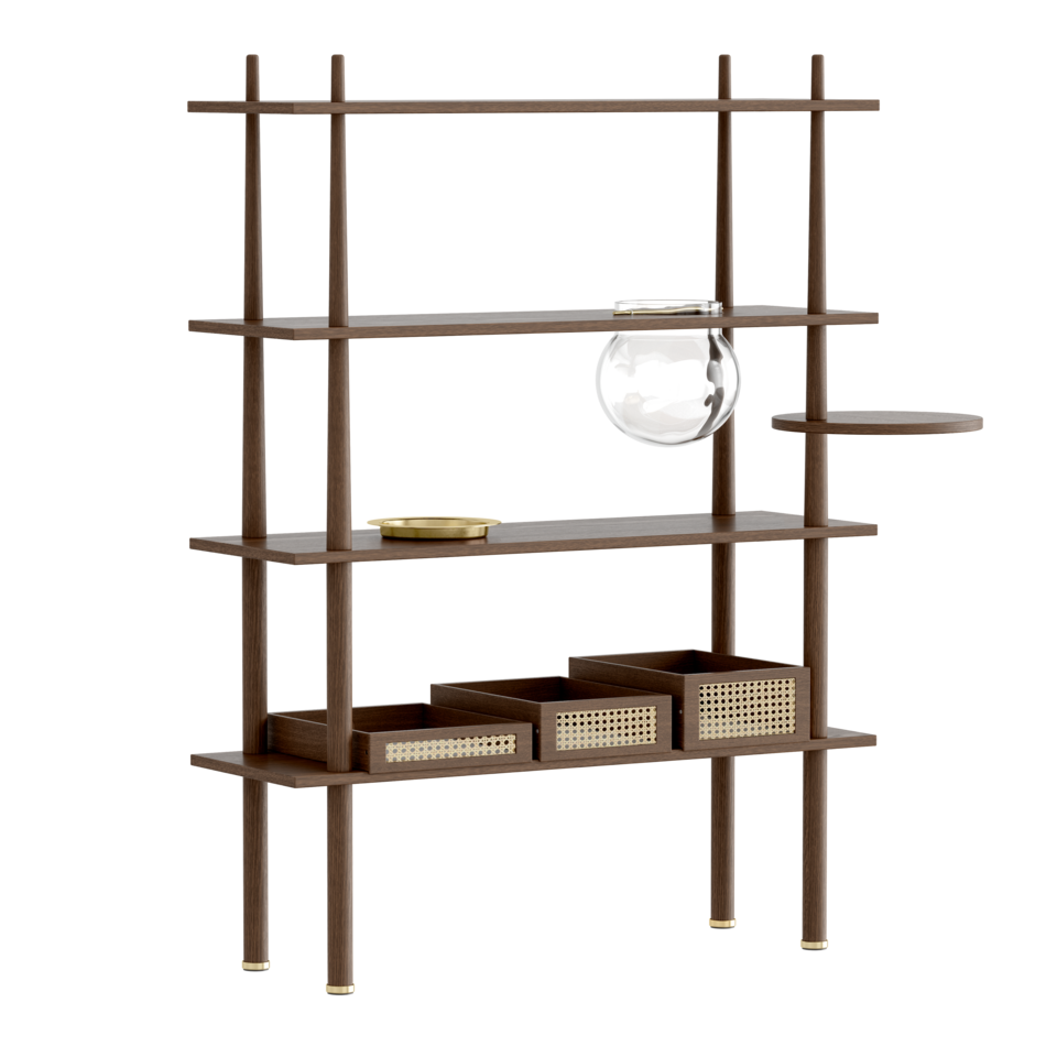 Umage Stories Shelving Unit Dark Oak – from Amos Lighting + Home