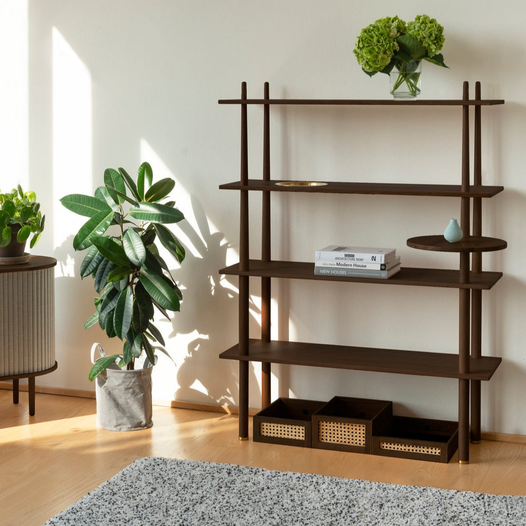 Umage Stories Shelving Unit Dark Oak – from Amos Lighting + Home