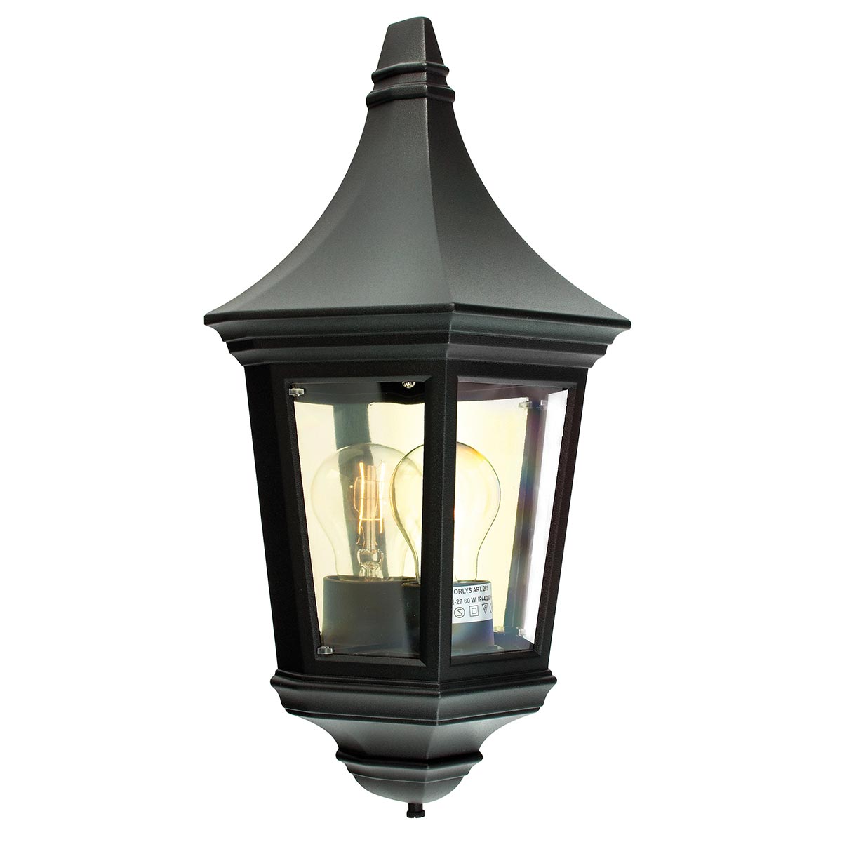 Norlys Valencia 1 Half Lantern Wall Light