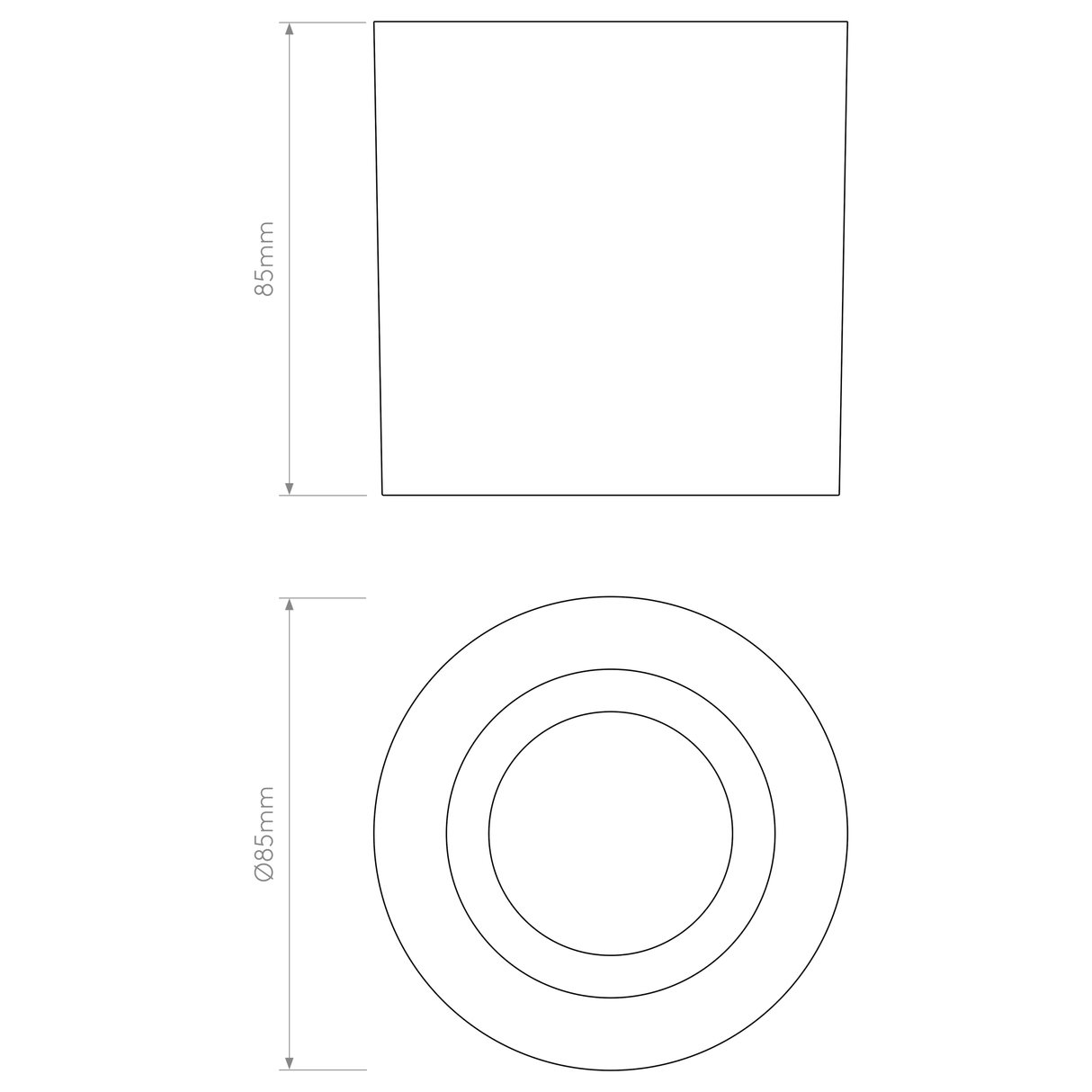 Astro Kos Round Solid Brass Outdoor Downlight