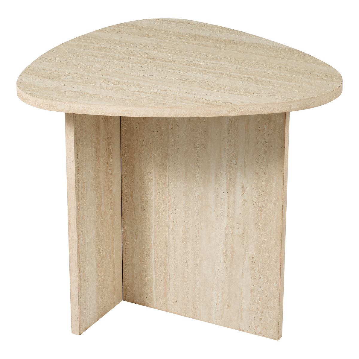 Dar Isidro Side Table Travertine Effect