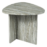 Dar Isidro Side Table Brown Stone Effect