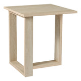 Dar Prue Side Table Travertine Effect